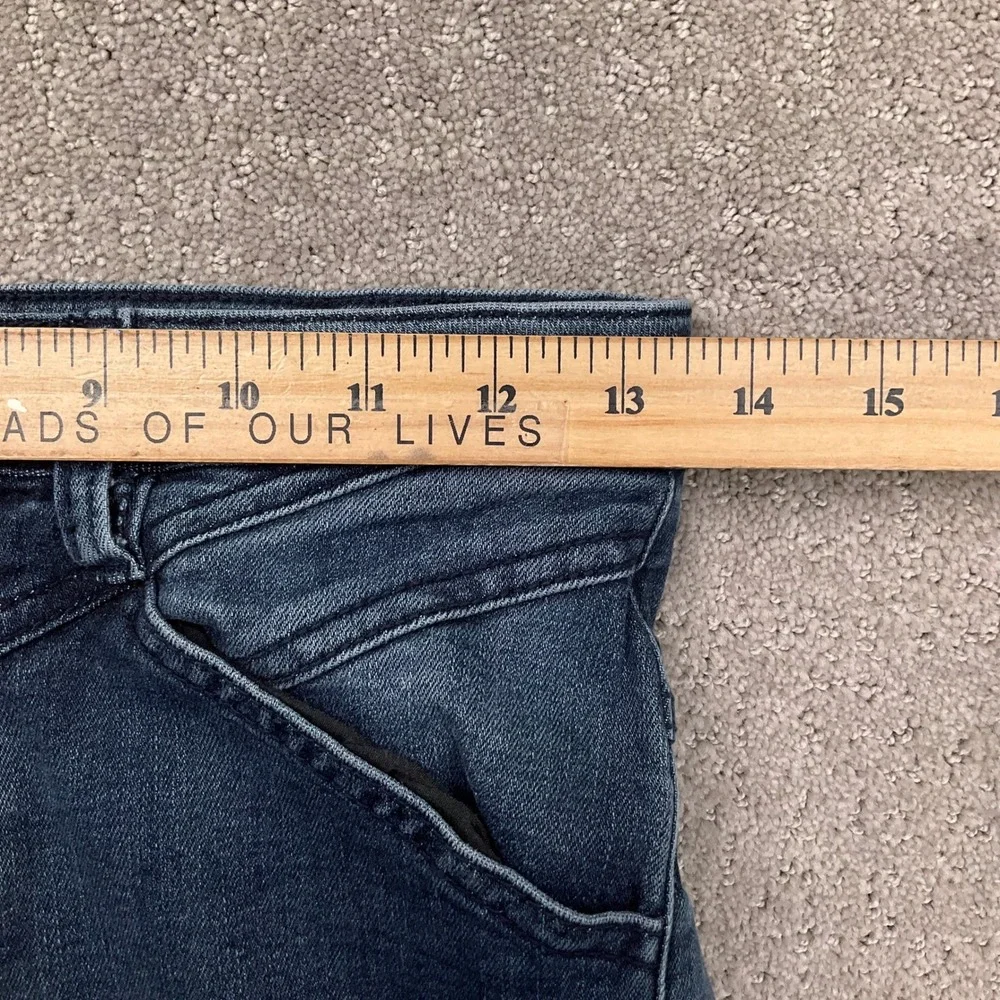 Shyanne Jeans Womens 27 Dark Blue Flare‎ High Rise Western Bell Bottom Cowgirl